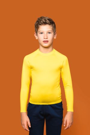 T-shirt double peau sport manches longues enfant