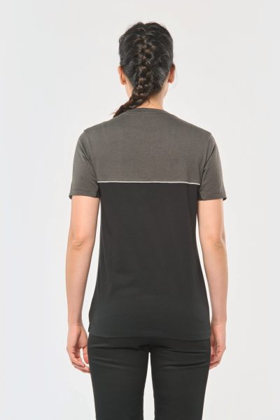 T-shirt bicolore écoresponsable manches courtes unisexe – Image 13