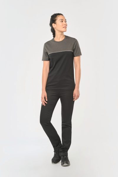 T-shirt bicolore écoresponsable manches courtes unisexe – Image 12