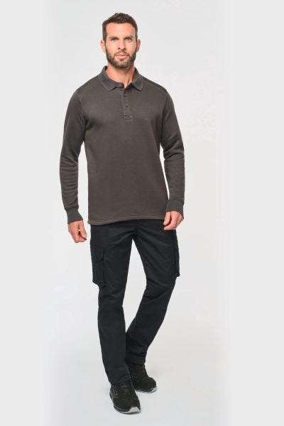 Sweat-shirt col polo homme – Image 4