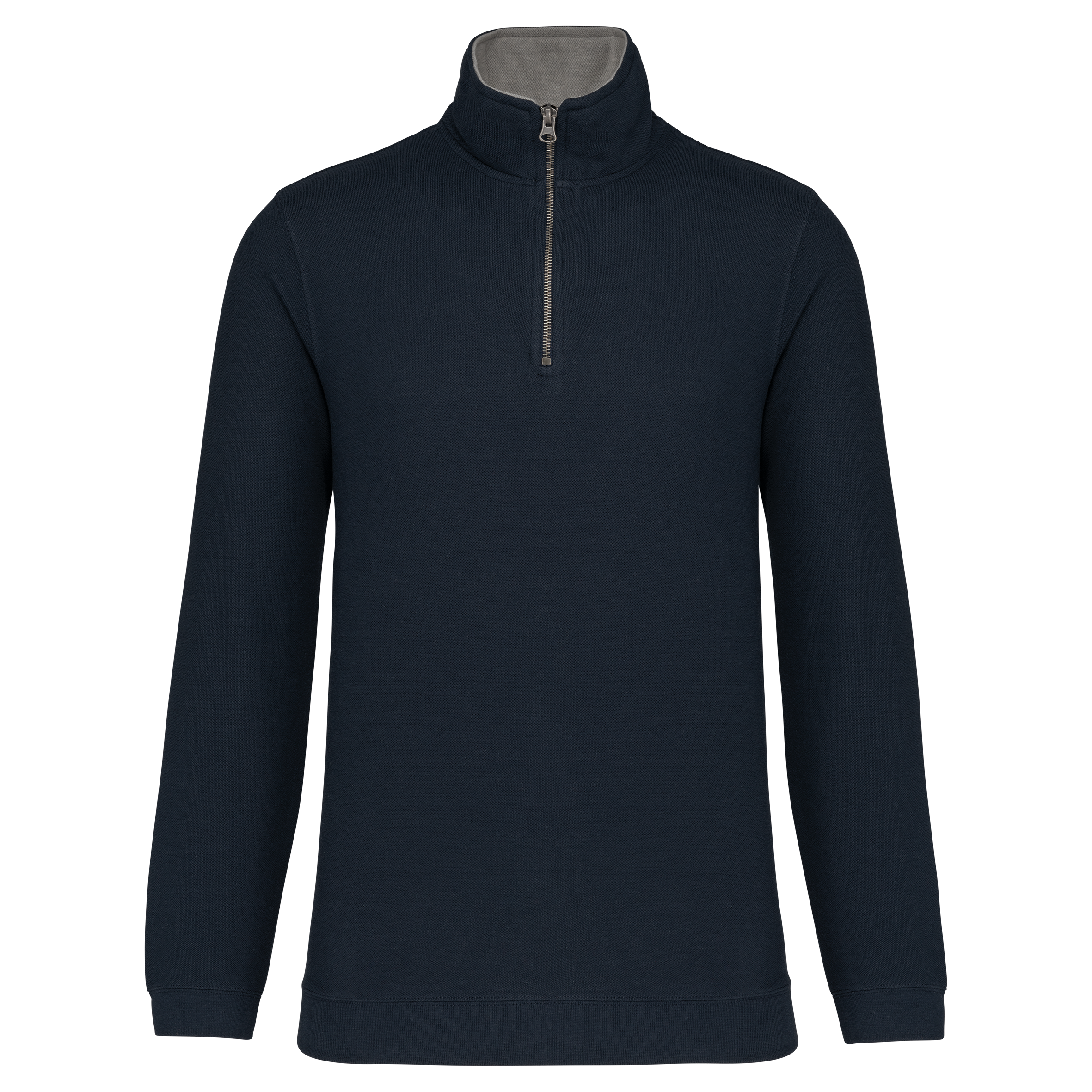 Trucker > sweat-shirt piqué col zippé homme – Image 11