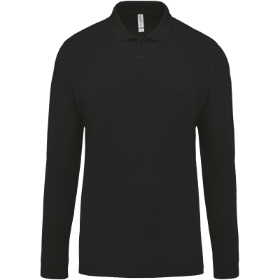 Polo piqué manches longues homme – Image 8