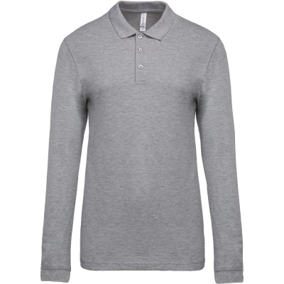 Polo piqué manches longues homme – Image 30