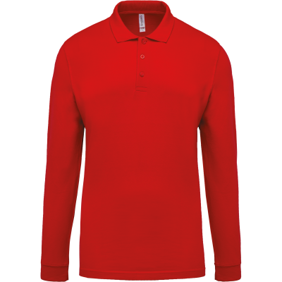 Polo piqué manches longues homme – Image 33