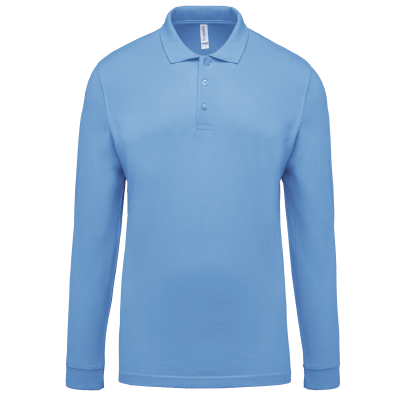 Polo piqué manches longues homme – Image 36