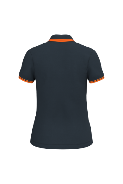 Polo femme manches courtes à liserés contrastés – Image 32