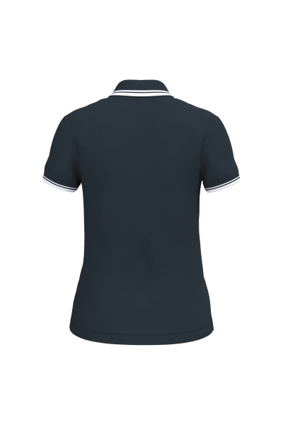 Polo femme manches courtes à liserés contrastés – Image 35