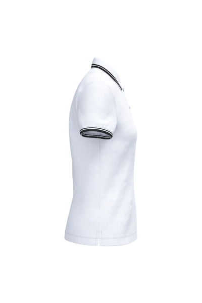 Polo femme manches courtes à liserés contrastés – Image 51