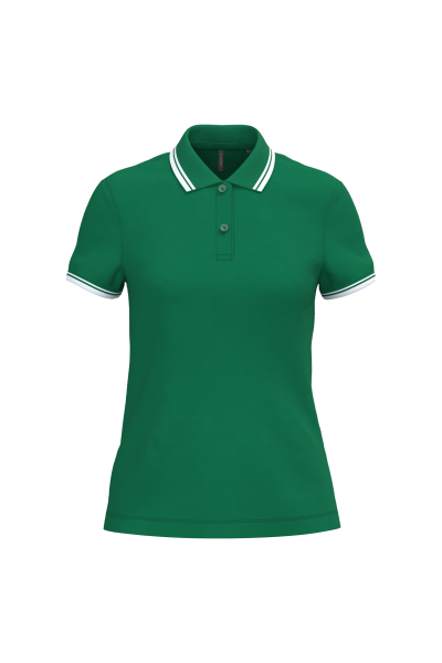 Polo femme manches courtes à liserés contrastés – Image 28