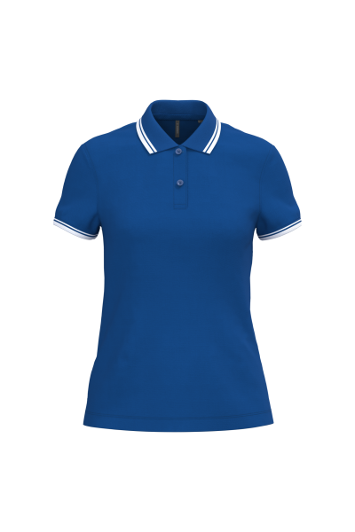 Polo femme manches courtes à liserés contrastés – Image 46