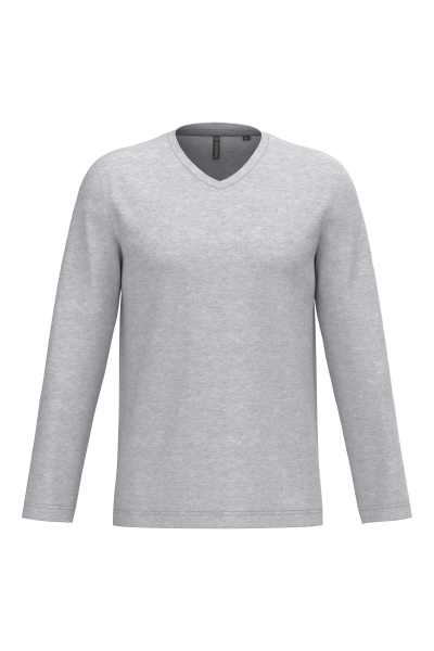 T-shirt col V manches longues – Image 7