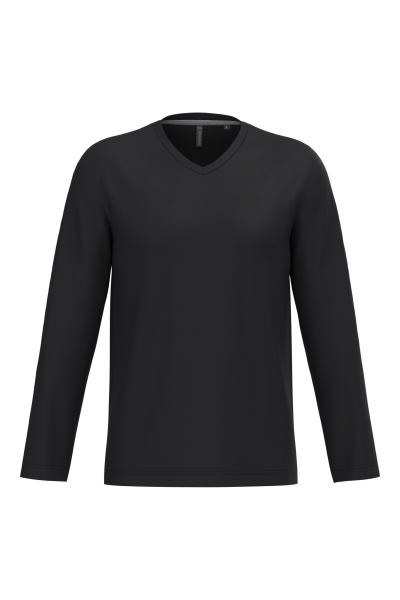 T-shirt col V manches longues – Image 10
