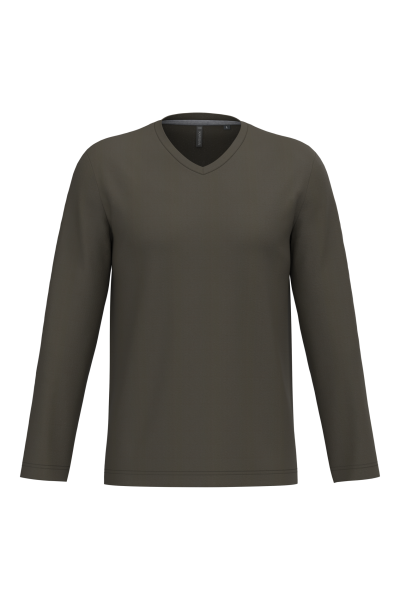 T-shirt col V manches longues – Image 19
