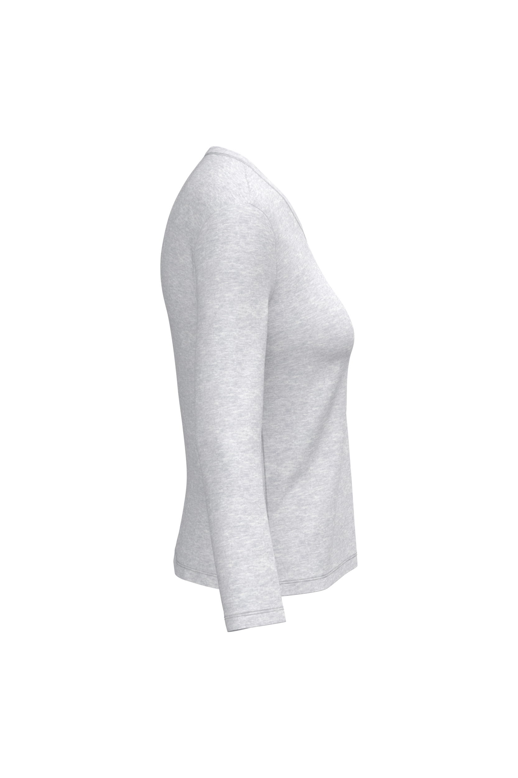 T-shirt col V manches longues femme – Image 9