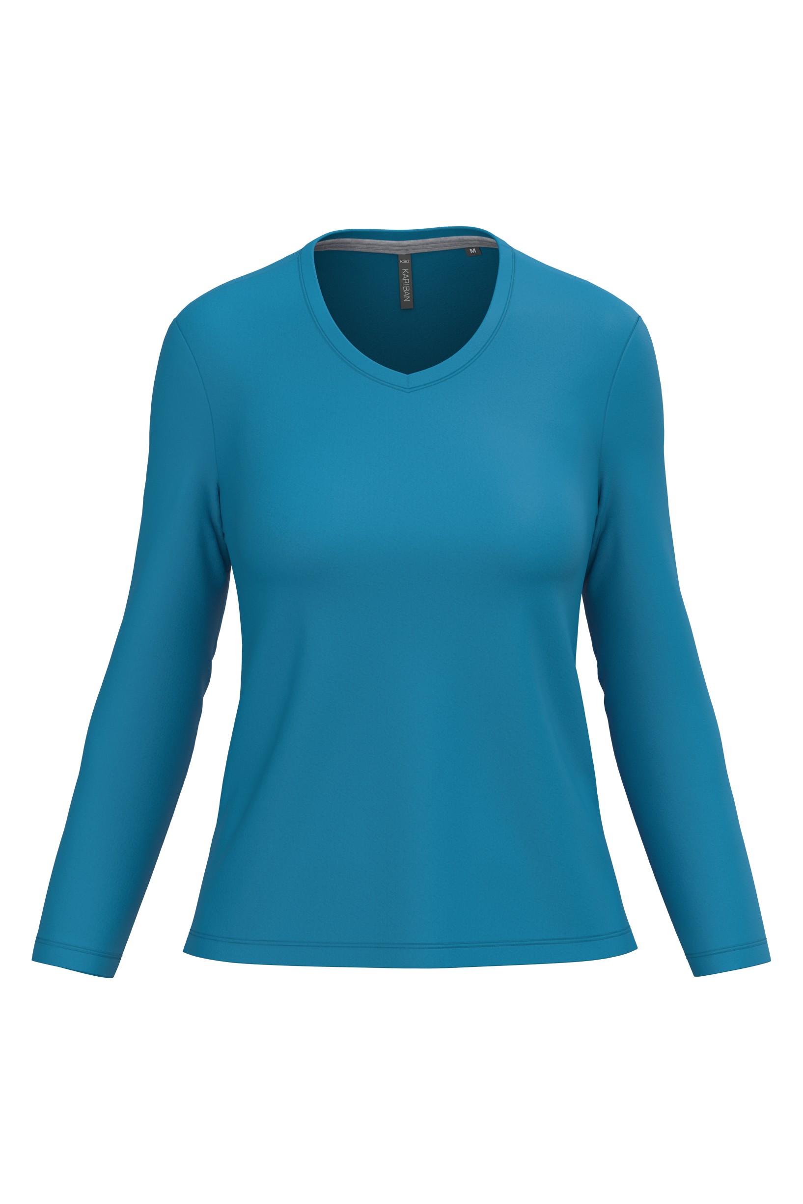 T-shirt col V manches longues femme – Image 61