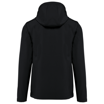 Veste Softshell 3 couches à capuche avec manches amovibles unisexe – Image 23