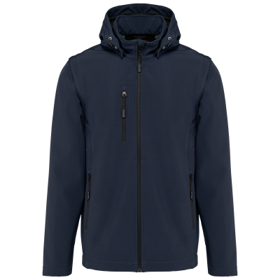 Veste Softshell 3 couches à capuche avec manches amovibles unisexe – Image 34