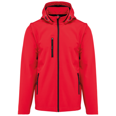 Veste Softshell 3 couches à capuche avec manches amovibles unisexe – Image 37