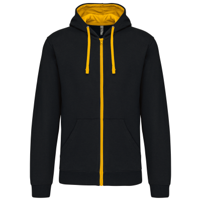 Sweat-shirt zippé capuche contrastée – Image 15