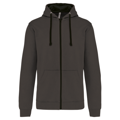 Sweat-shirt zippé capuche contrastée – Image 18