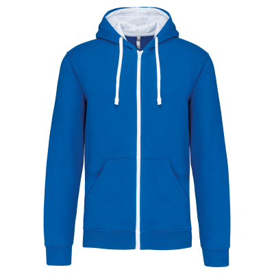 Sweat-shirt zippé capuche contrastée – Image 24
