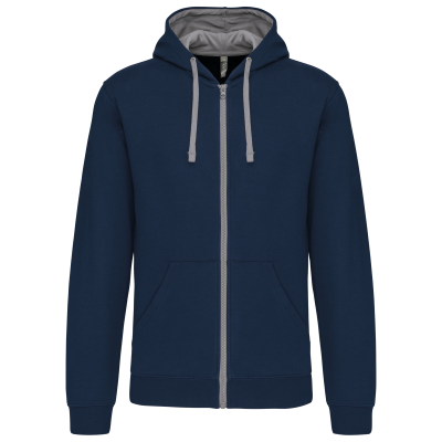 Sweat-shirt zippé capuche contrastée – Image 27