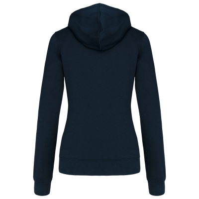 Sweat-shirt zippé capuche contrastée femme – Image 19
