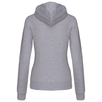Sweat-shirt zippé capuche contrastée femme – Image 22