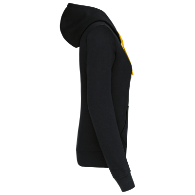 Sweat-shirt zippé capuche contrastée femme – Image 17