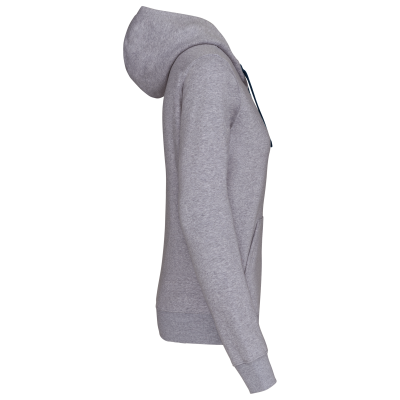 Sweat-shirt zippé capuche contrastée femme – Image 23