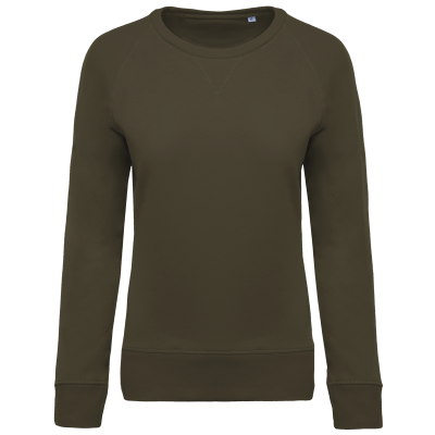 Sweat-shirt Bio col rond manches raglan femme – Image 27