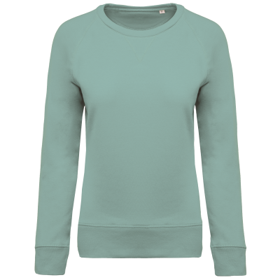 Sweat-shirt Bio col rond manches raglan femme – Image 39