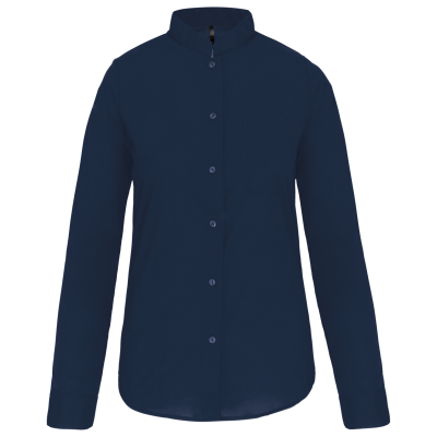 Chemise col mao manches longues femme – Image 23