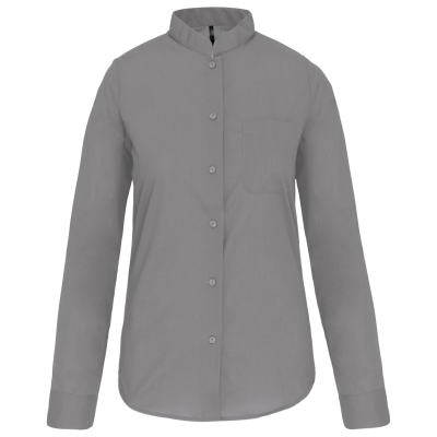 Chemise col mao manches longues femme – Image 26