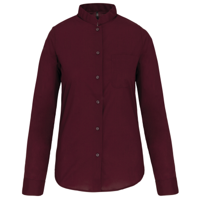 Chemise col mao manches longues femme – Image 32