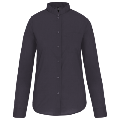 Chemise col mao manches longues femme – Image 35