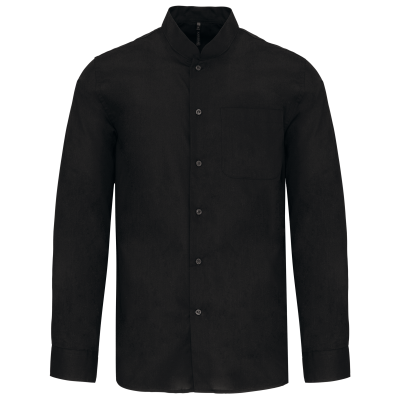 Chemise col mao manches longues – Image 21