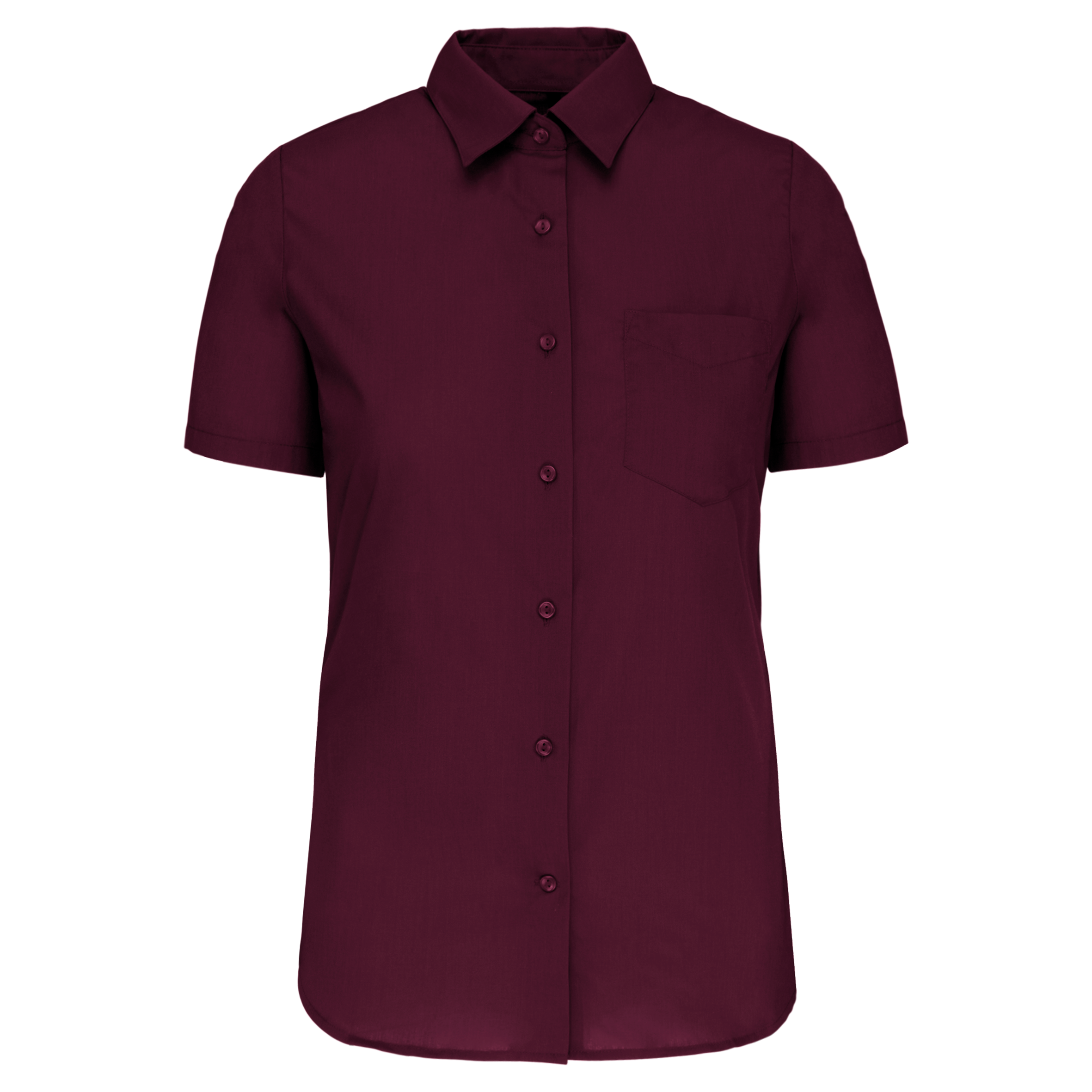 Chemise popeline polycoton manches courtes entretien facile femme – Image 91