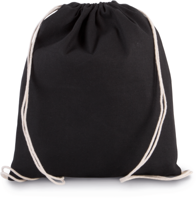 Petit sac à dos en coton bio avec cordelettes – Image 3