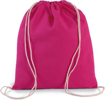 Petit sac à dos en coton bio avec cordelettes – Image 6