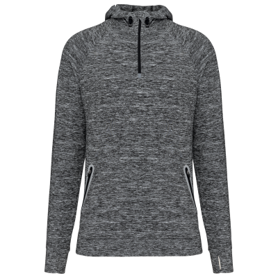 Sweat-shirt à capuche 1/4 zip sport unisexe – Image 21
