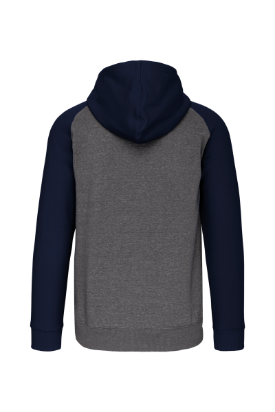 Veste molleton zippée capuche bicolore unisexe – Image 17