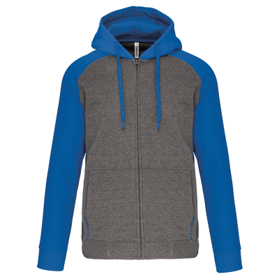 Veste molleton zippée capuche bicolore unisexe – Image 22