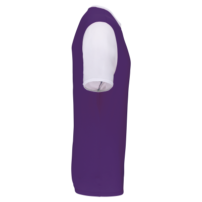 Maillot manches courtes bicolore unisexe – Image 58
