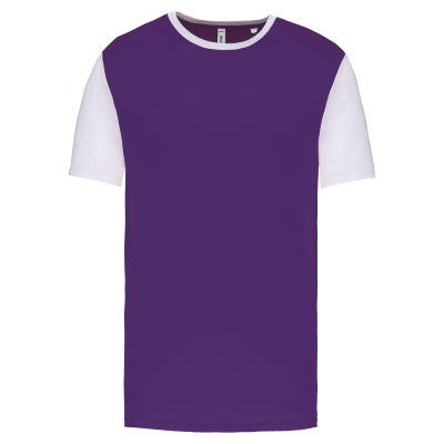 Maillot manches courtes bicolore unisexe – Image 56