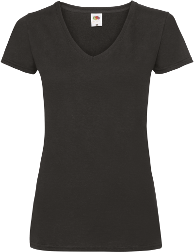 T-shirt femme col v Valueweight (61-398-0)