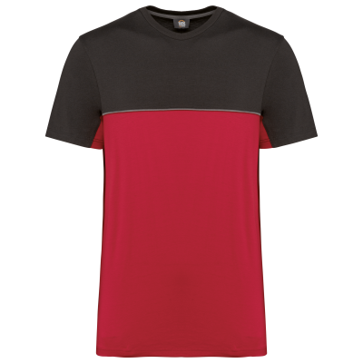 T-shirt bicolore écoresponsable manches courtes unisexe – Image 36