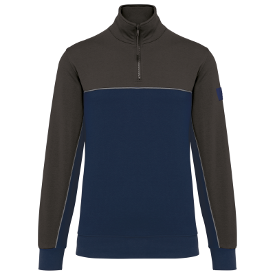 Sweat-shirt écoresponsable col zippé unisexe – Image 28