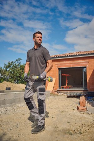 Pantalon de travail bicolore homme