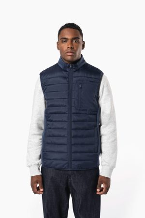 Bodywarmer bi-matière homme